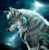 Wolf under Moon DIY Diamond Painting - diamond-painting-bliss.myshopify.com