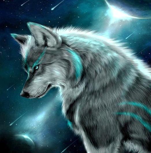 Wolf under Moon DIY Diamond Painting - diamond-painting-bliss.myshopify.com