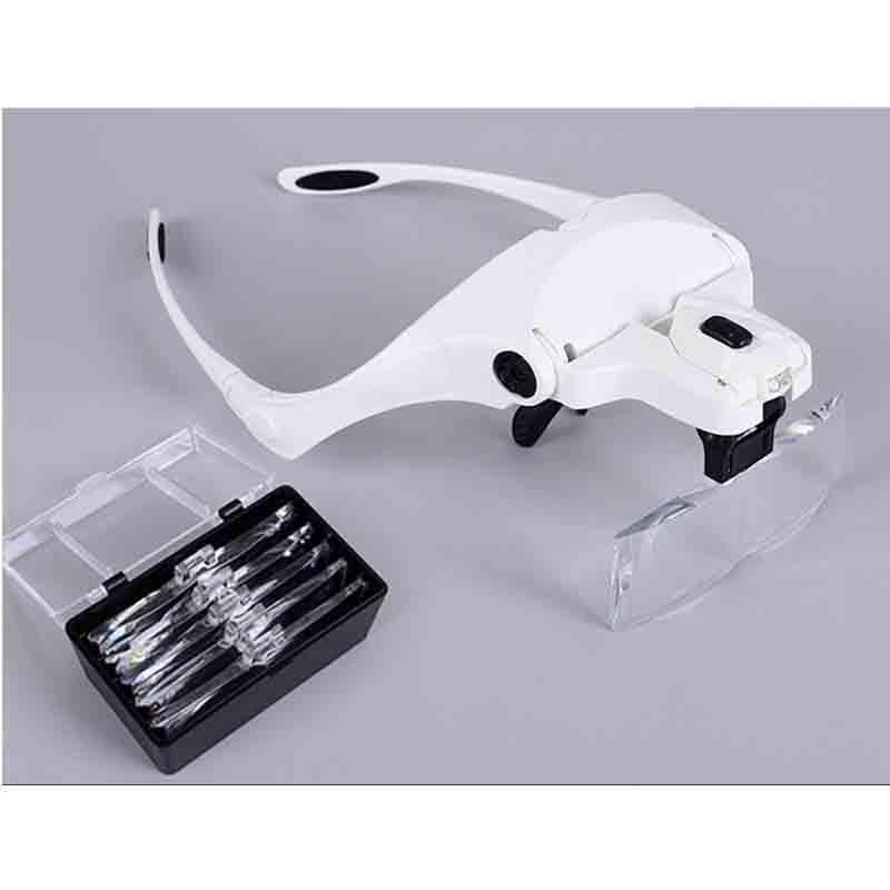 LED Light Headband Magnifier Glass for Painting with Diamonds - diamond-painting-bliss.myshopify.com