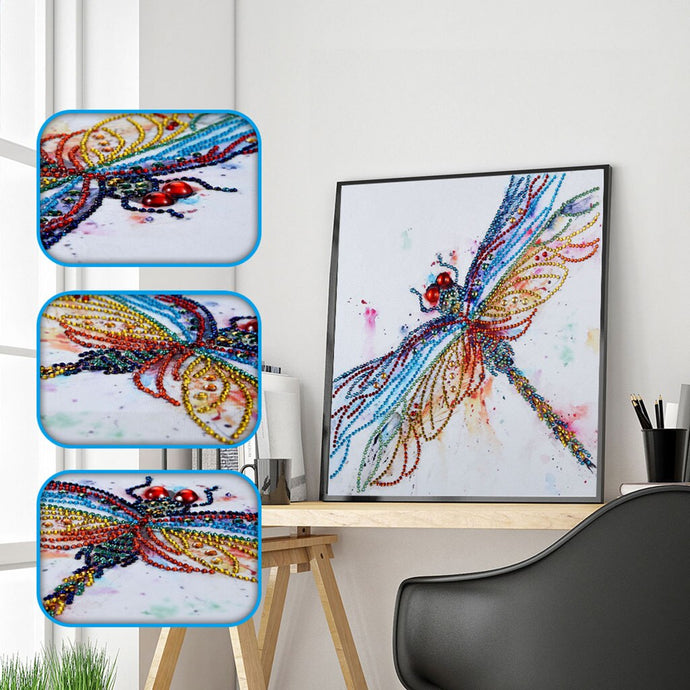 Dragonfly Painting Colorful