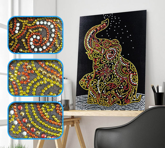 Playing Elephant Painting